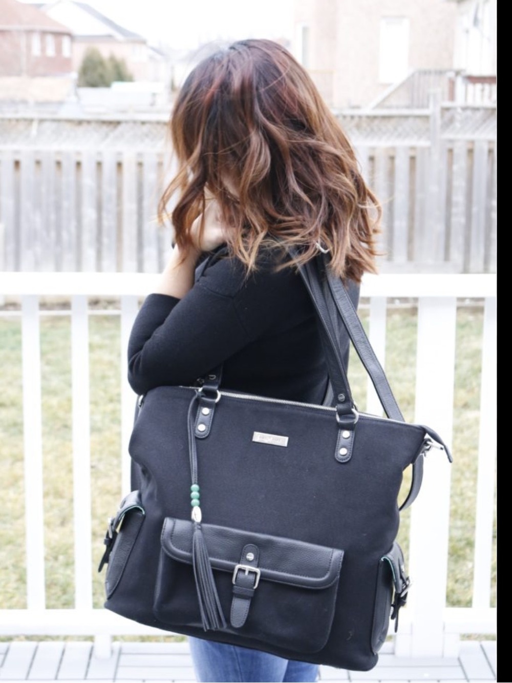 Lily Jade - Meggan Black Canvas - tote bag